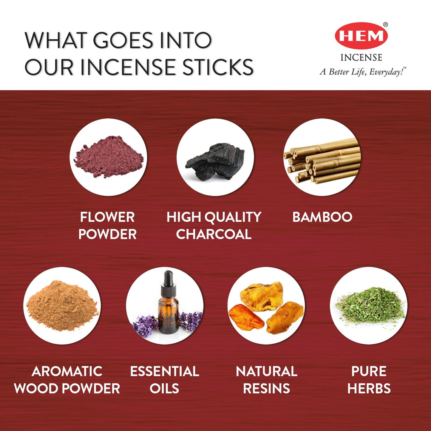 HEM Precious Chandan Incense Sticks | Pack of 6 Boxes (120 Sticks) | Classic Sandalwood Aroma for Meditation, Pooja & Relaxation | Handcrafted for Calm & Positivity (Chandan)