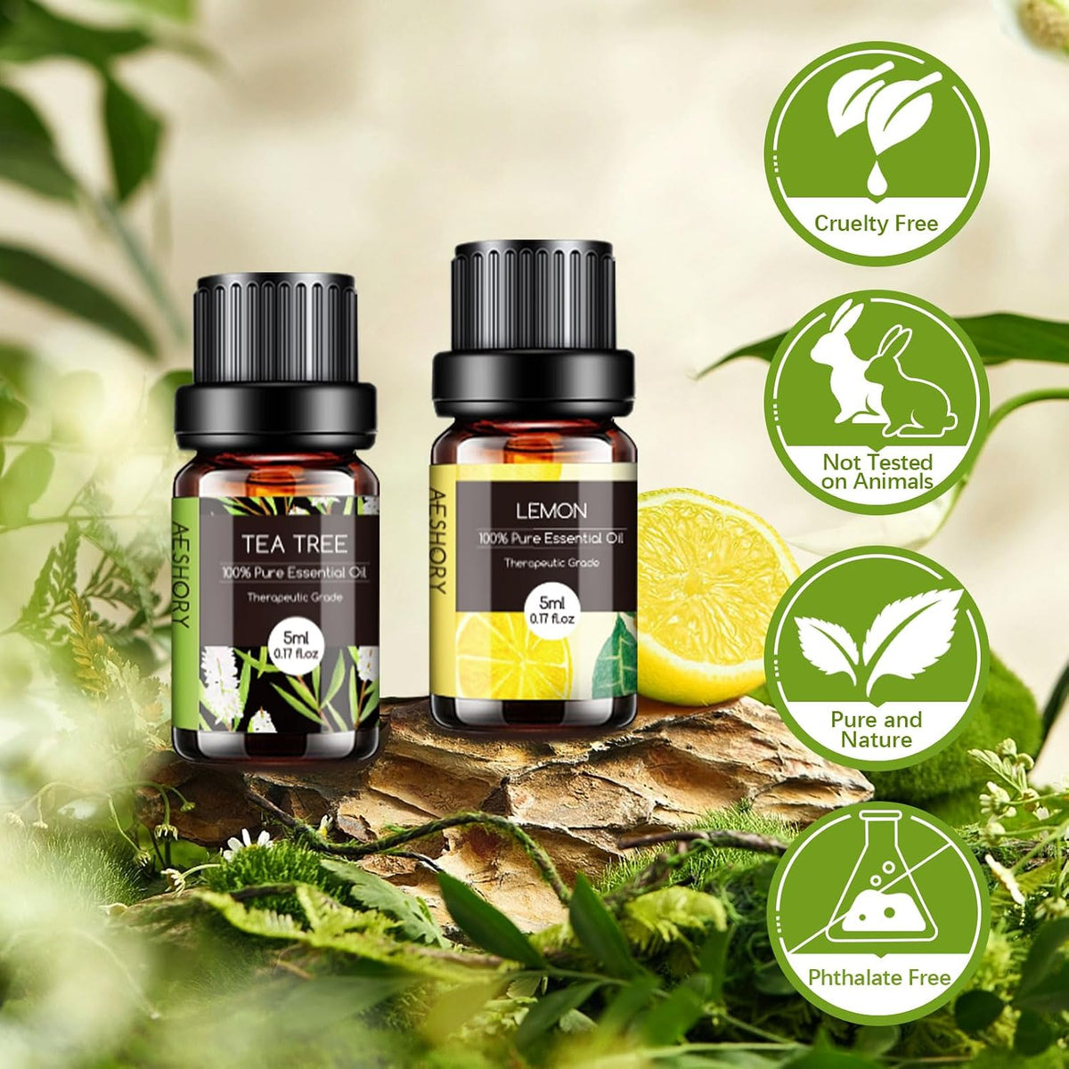 Essential Oils Set - 32x5ml Pure Aromatherapy Essential Oils Kit for Diffuser
