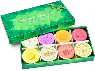 Shower Steamers Aromatherapy-8 Pack Shower Bombs with Essential Oils,Birthday Gifts for Women Self Care Relaxation Home SPA