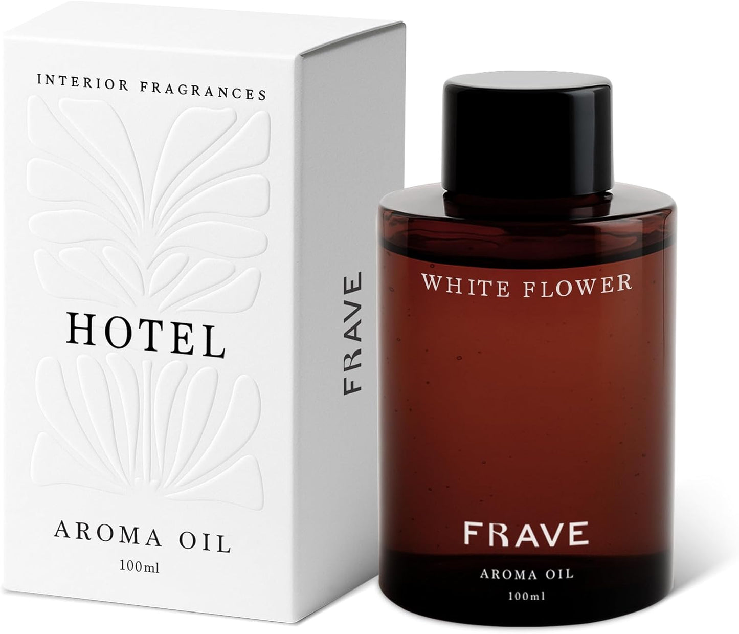 White Flower Hotel Diffuser Oil, 100ml, 3.38 oz Aroma Oil, Scent Inspired by a Morning in a White Rose Garden, Aromatherapy Refill Fragrance for Waterless Cold Air Diffusers, Home, Office, Hotel