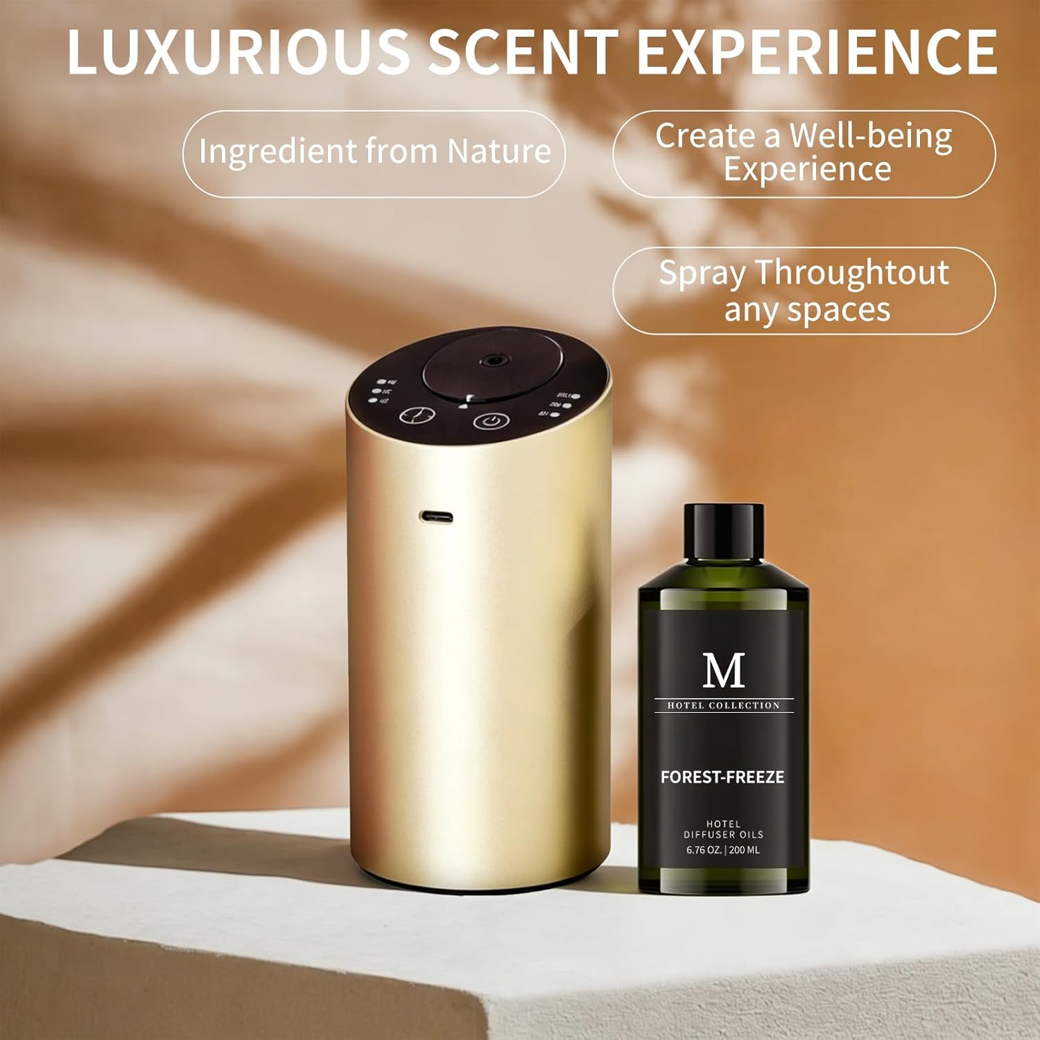Hotel Collection Diffuser Oil- 6.76 Fl Oz/200ML-Forest-Freeze,Luxury Essential Oils for Diffuser Refill & Machines,Bigger Bottle, Bolder Aroma, Longer Lasting