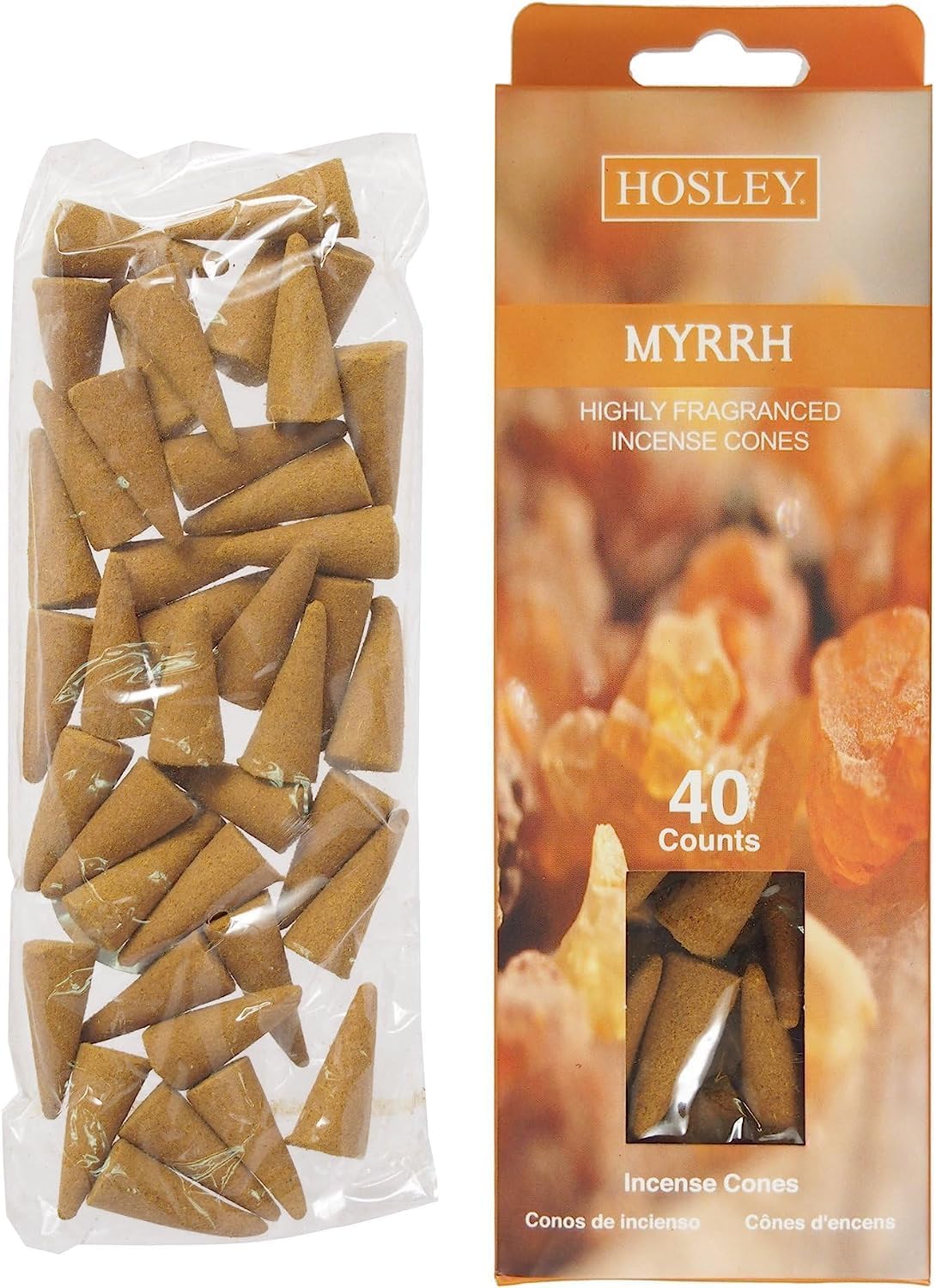 Hosley Natural Incense Cones Scents Gift Pack 240 Pcs, Incense Cones Variety Pack, 100% Organic, Ideal for Meditation, Aromatherapy, Spa, Home Fragrance, Wedding, Gifts