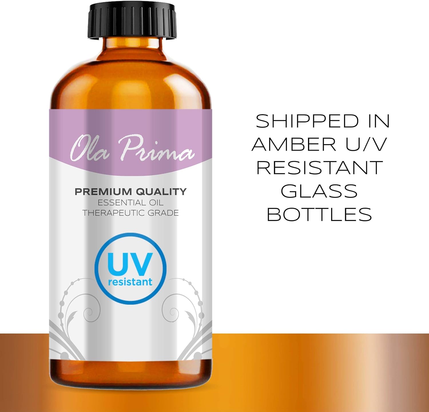 Ola Prima Oils 4oz - Orange Essential Oil, Premium Orange Oil with Dropper for Skin Diffuser - 4 Fluid Ounces