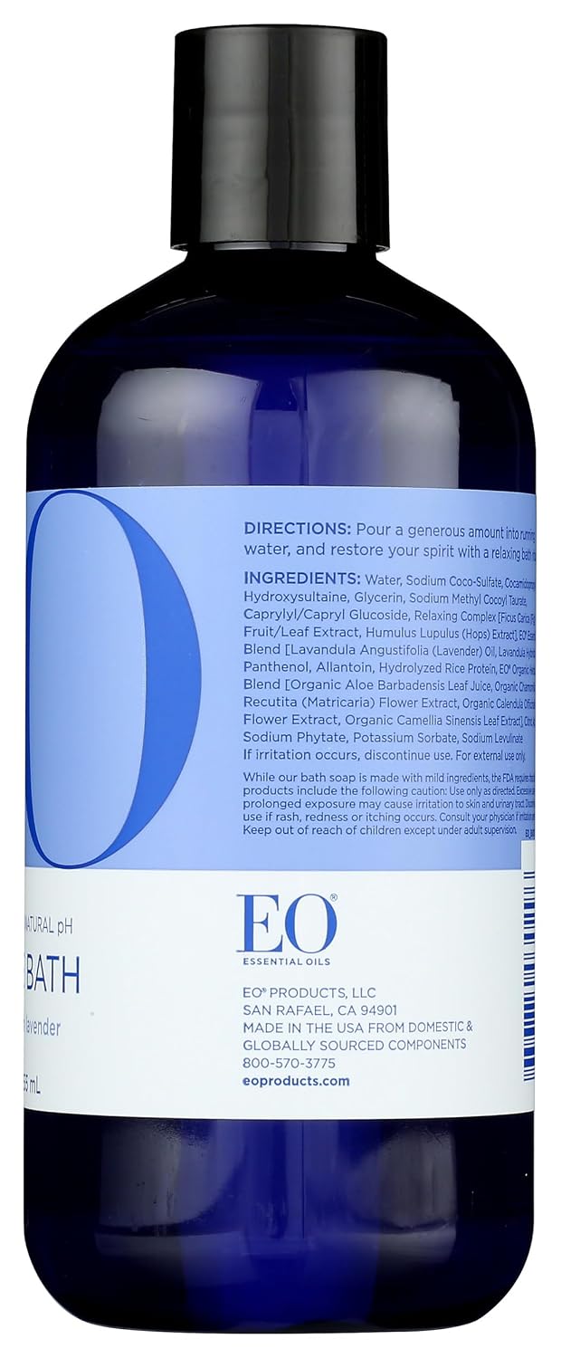 EO, Bubble Bath French Lavender Organic, 12 Fl Oz