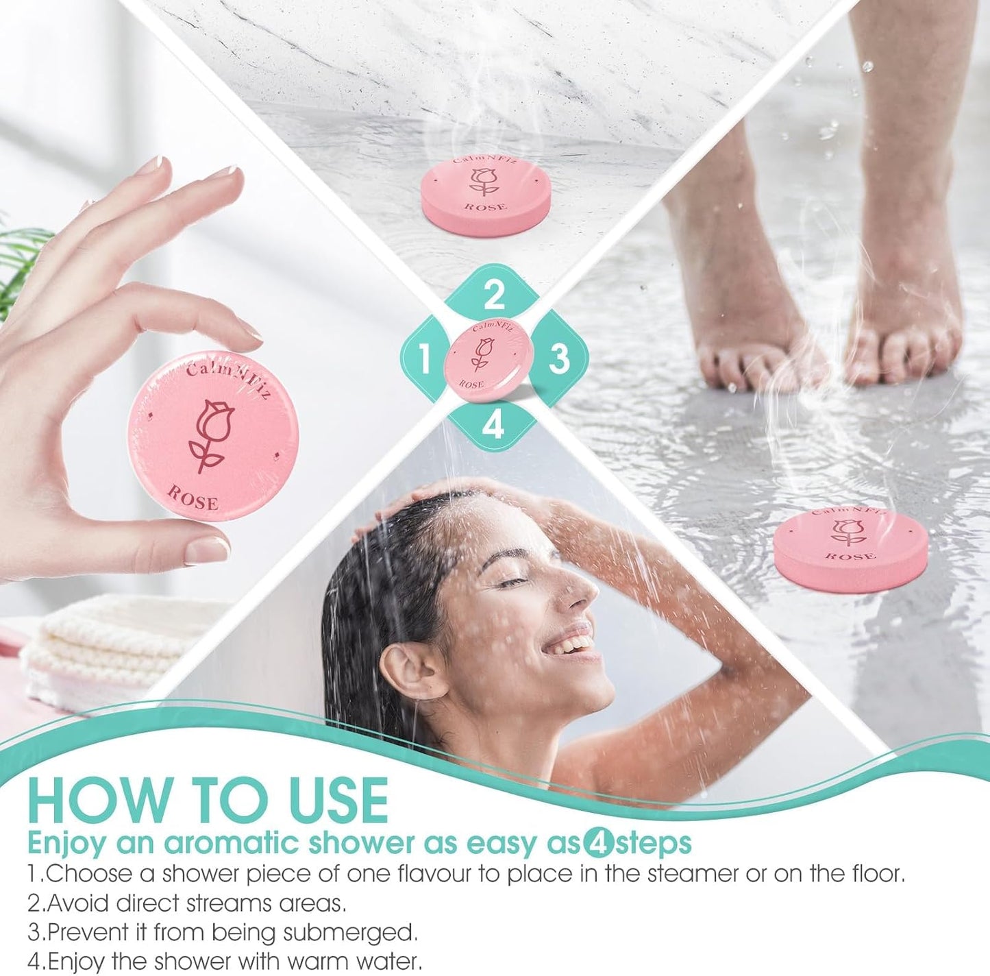 30 Pack Shower Steamers for Women Gift Set, Shower Bath Bombs with 6 Scents, Self Care Gifts for Wife, Easter Basket Stuffers for Women, Fathers Day, Mothers Day and Birthday Gift Ideas