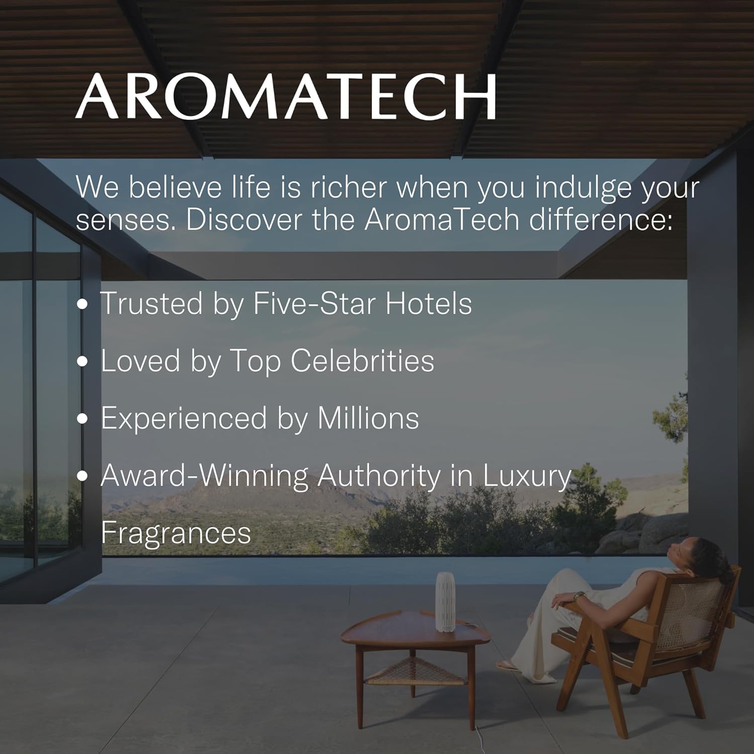 AromaTech Santal Aroma Essential Oil Blend: Luxury Hotel Inspired Aromatherapy with Amber, Vanilla, Cedar & Sandalwood for Ultrasonic Diffusers (4 Fl Oz (Pack of 1))
