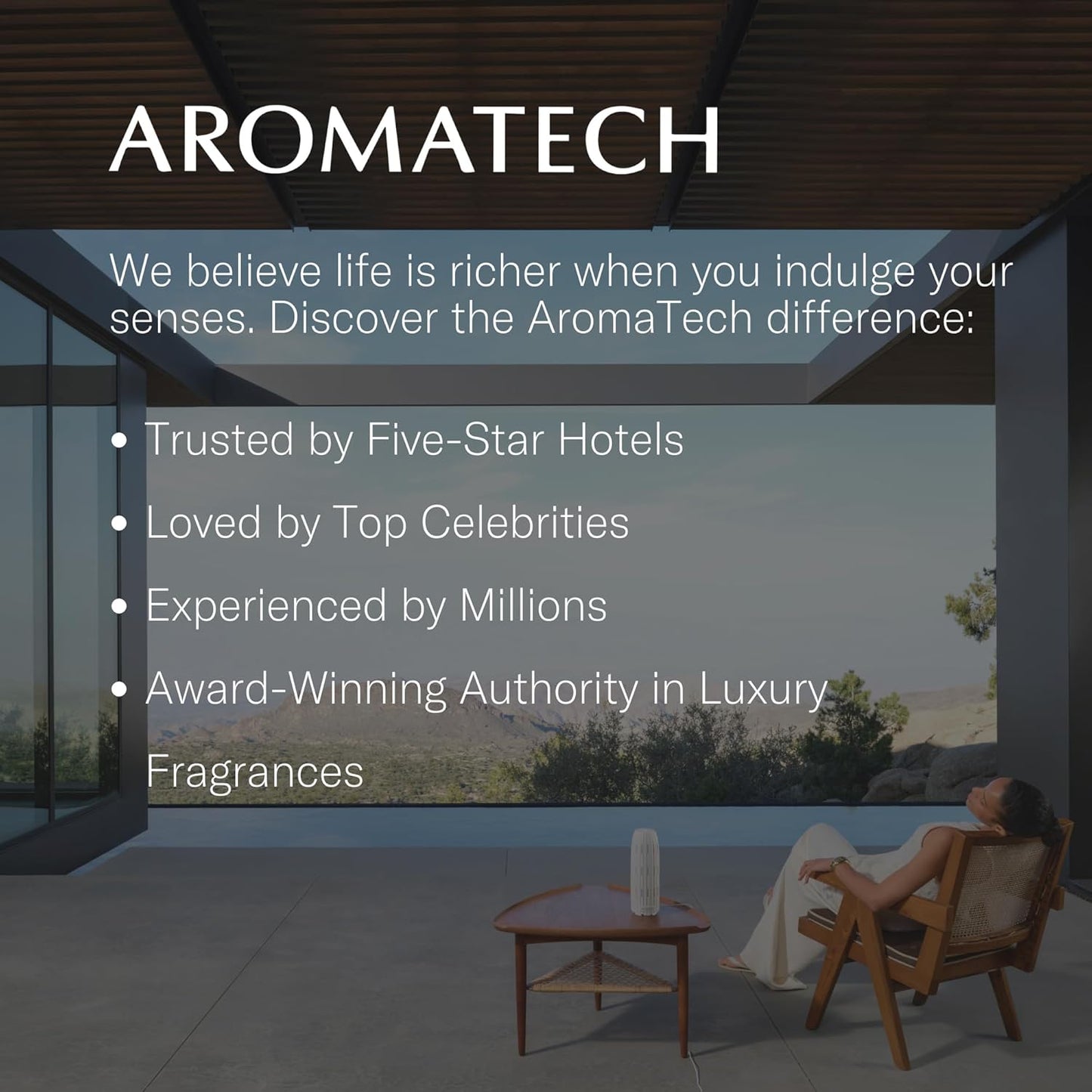 AromaTech White Tea Aroma Essential Oil Blend: Luxury Hotel Inspired Aromatherapy with White Tea, Orange & Palo Santo for Ultrasonic Diffusers & Nebulizers (10 mL)