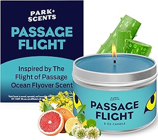 Park Scents Passage Flight Candle - Super Accurate Smell of the Ocean Scene in Flight of Passage Ride - Soy Blend Vegan and Cruelty Free - Handmade in the USA | 8 oz. tin