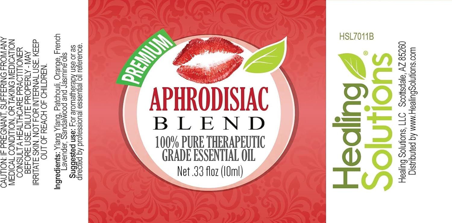 Healing Solutions Aphrodisiac Blend Essential Oil - 100% Pure Therapeutic Grade - 10ml - Aphrodisiac Oil