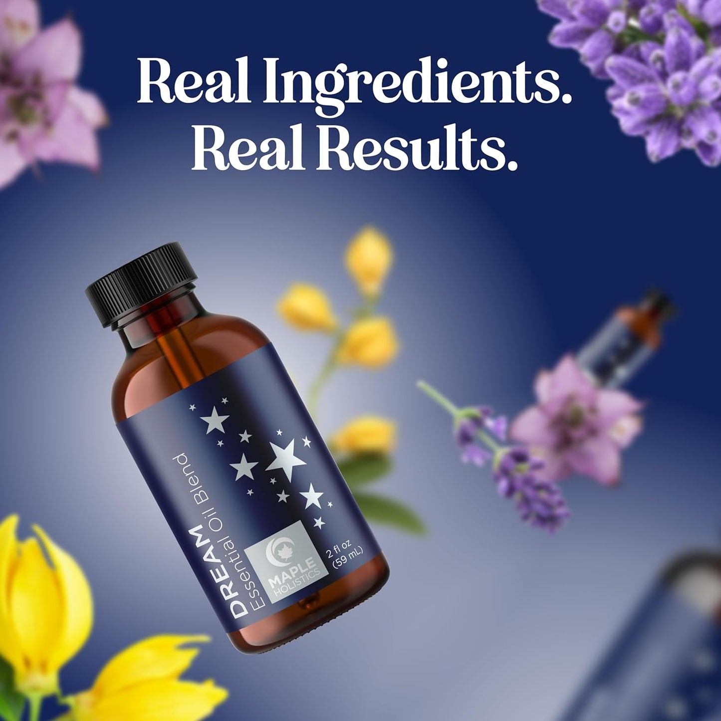 Sleep Essential Oil Blend for Diffuser - Dream Essential Oils for Diffusers Aromatherapy and Relaxation with Clary Sage Ylang-Ylang Roman Chamomile and Lavender for Sleep Time Support (2 Fl Oz)