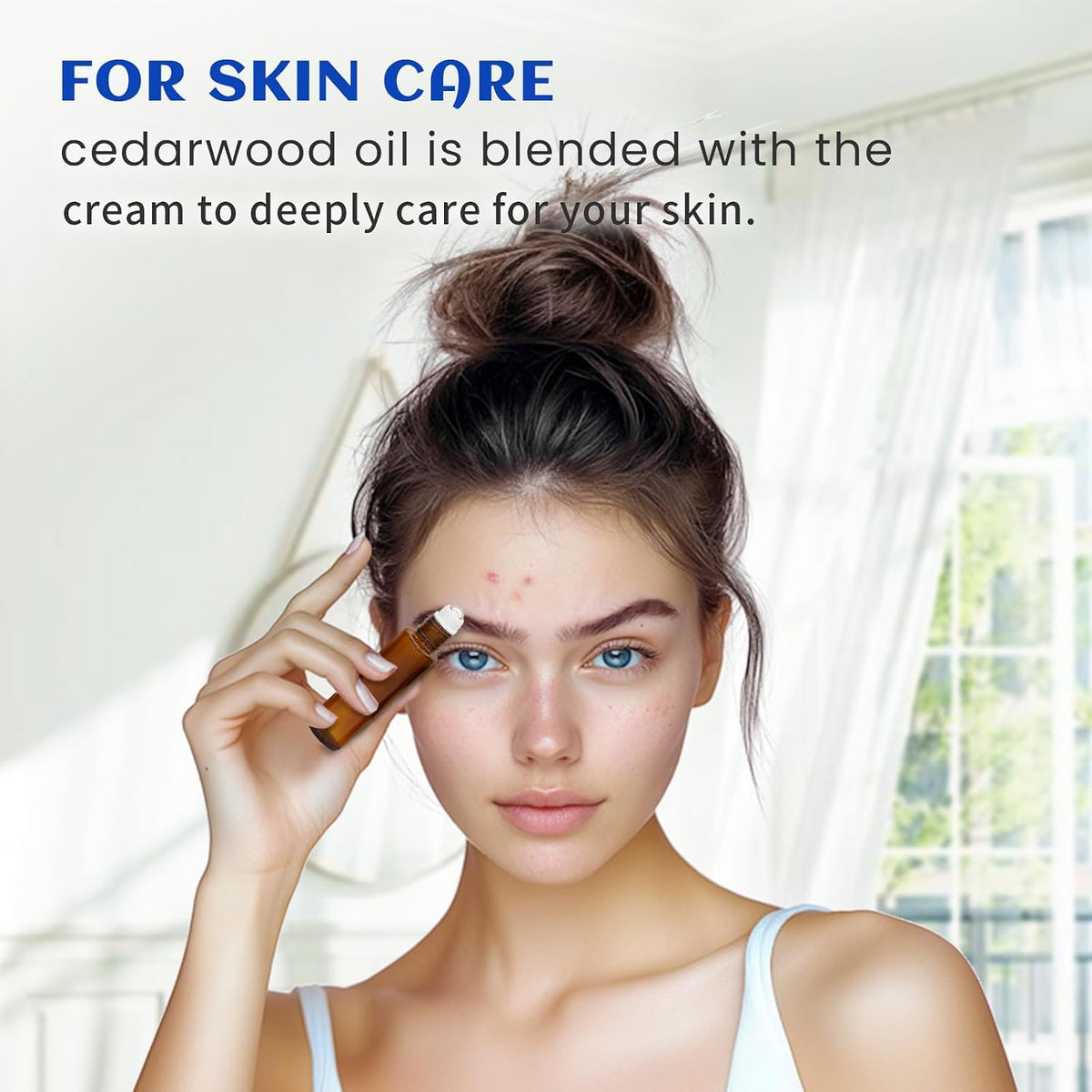 HIQILI Cedarwood Essential Oil for Hair, Skin &amp; Diffuser