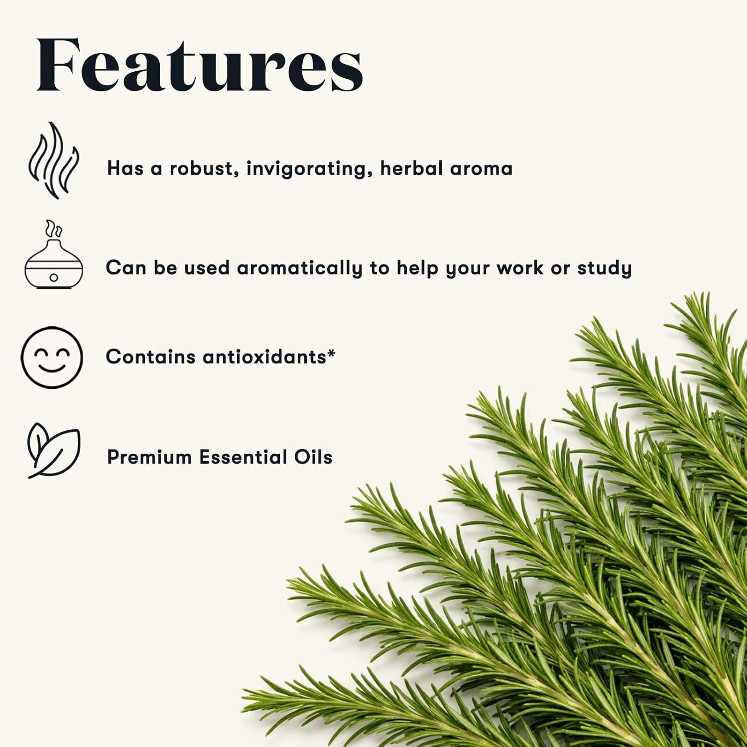 Young Living Rosemary Essential Oil | 15 ml | Crisp, Herbaceous Aroma for Diffusion, Topical Use & Aromatherapy | Supports Cognitive Clarity & Relaxation | Premium Seed to Seal® Essential Oil