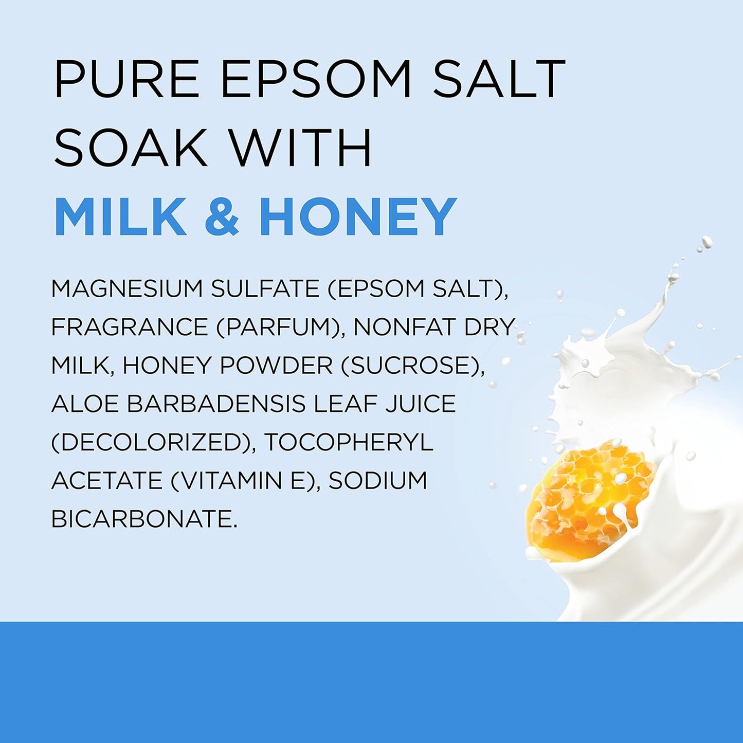 Dr. Teal's Epsom Salt Soaking Solution, Soften & Nourish with Milk and Honey, 48 Oz