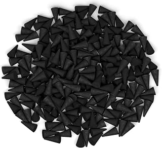 200 Unscented Charcoal Incense Cones 1" TOPFLOW - 100% Natural Blanks - Great for DIY Aromatherapy Incense Making, Burner and Holder