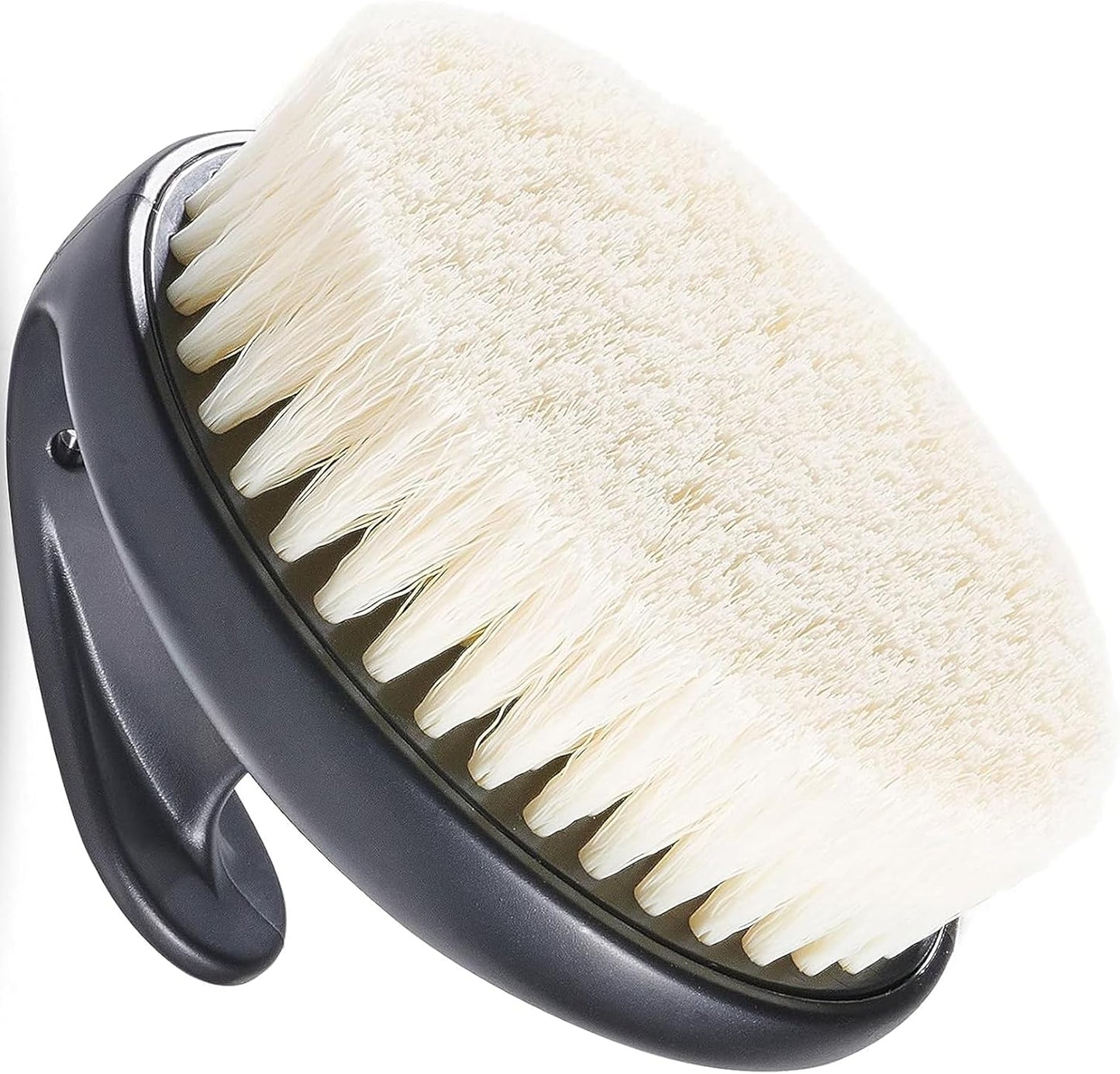 Dry Brushing Body Brush for Lymphatic Drainage & Exfoliation, Strong Grip for Deep Cleansing & Smooth Skin, Body Scrubber with Comfortable Bristles, Black