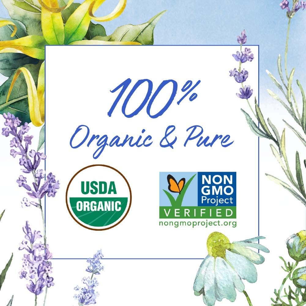 Garden of Life Essential Oils, 100% Organic and Pure Lavender Essential Oil Plus Ylang Ylang & Chamomile - Sleep Blend for Diffusers, Home, Skin & Body Care - Calming, Relaxing, Peaceful, 0.5 fl oz