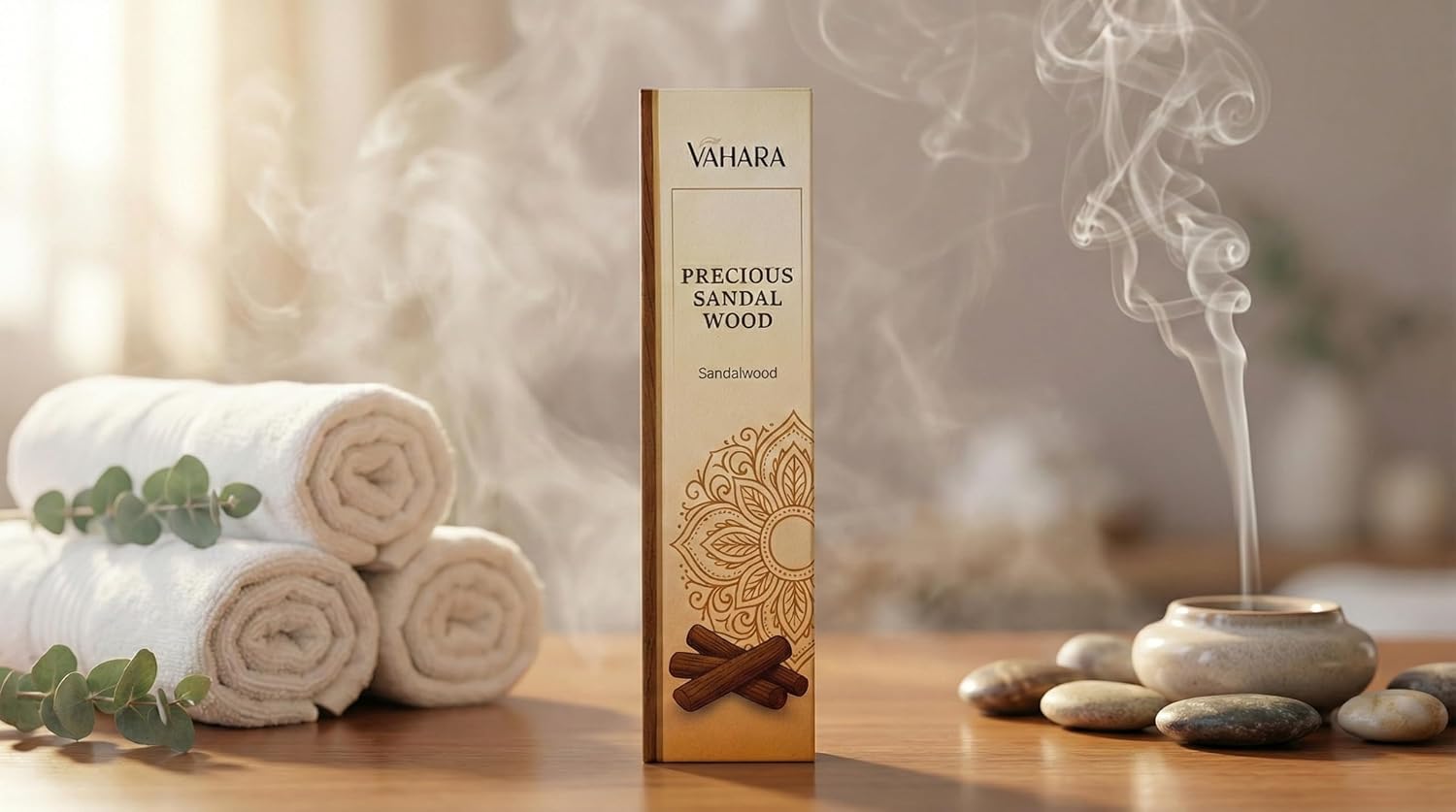 Precious Sandalwood Masala Incense Sticks, 100 gms Resin Blend Agarbatti for Meditation, Prayer, Cleansing, Yoga & Natural Home Fragrance