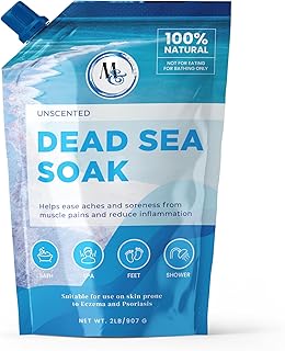 Dead Sea Bath Salt (Unscented), 2 Pound (Pack of 1), White