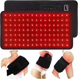 Red Light Therapy Infrared Light Therapy Pad Wearable Wrap Pad for Body Relief Back Waist Shoulder Knee Feet Faster Body Energy Recovery with Timer