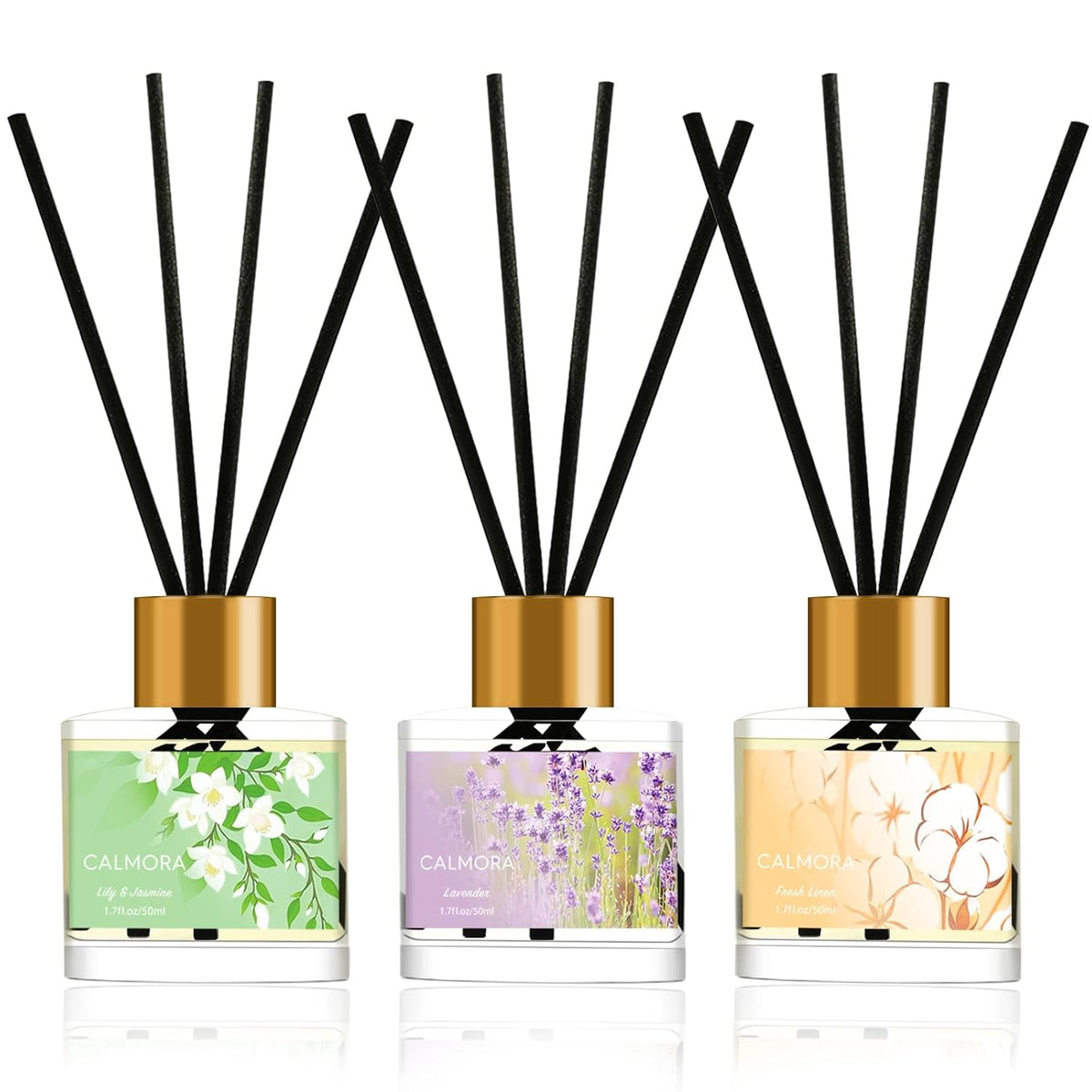 CALMORA Reed Diffuser Gift Set of 3