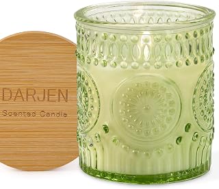 Eucalyptus & Sage Soy Scented Candles for Home- 5.3oz 35H Natural Soy Wax Aromatherapy Jar Candle with Strong Scent, Decorative Aesthetic Candles for Relax, Meditation, Bathroom, Luxury Gift for Women