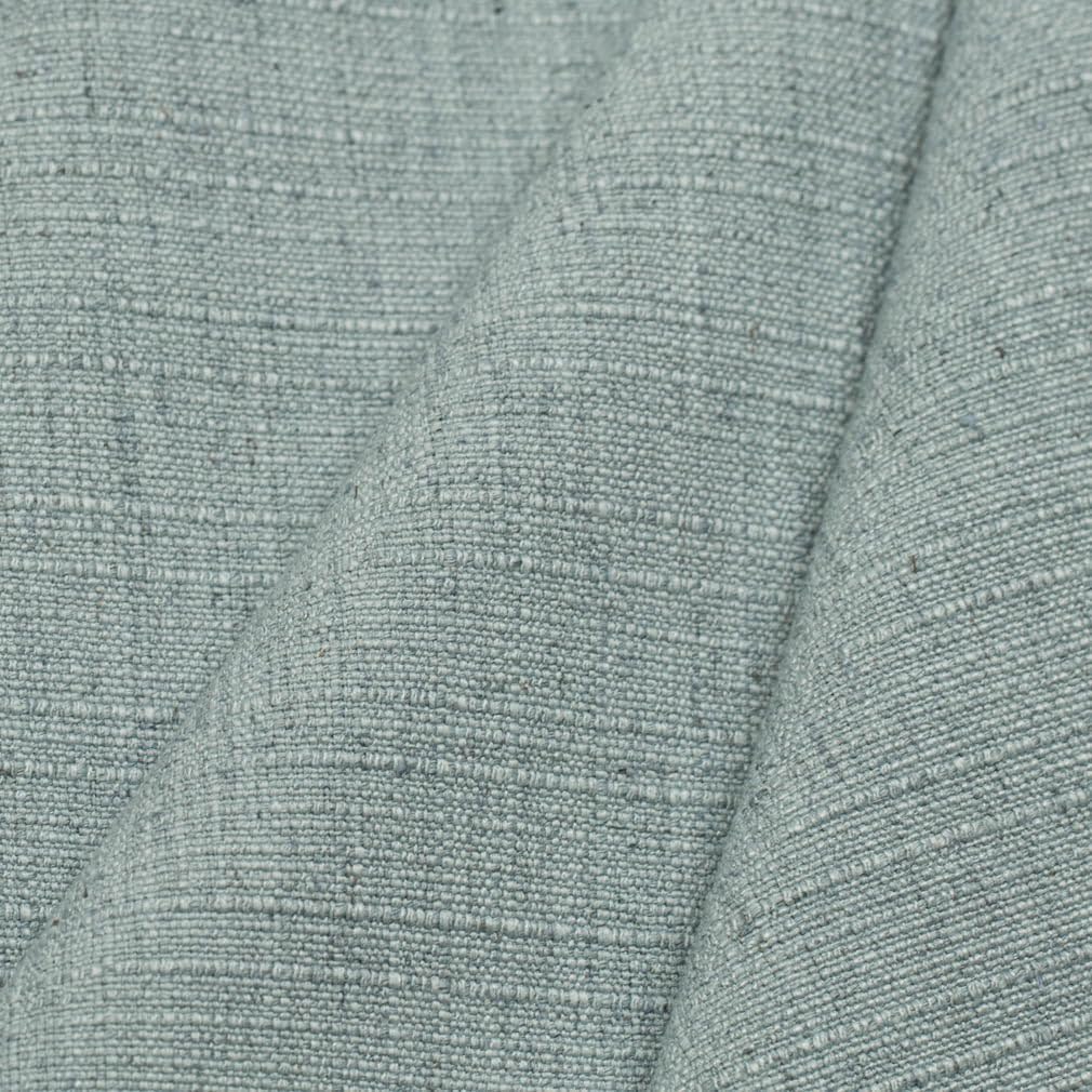 Aqua Linen Look Textured Upholstery Fabric by The Yard - SKU: Giselle Mist