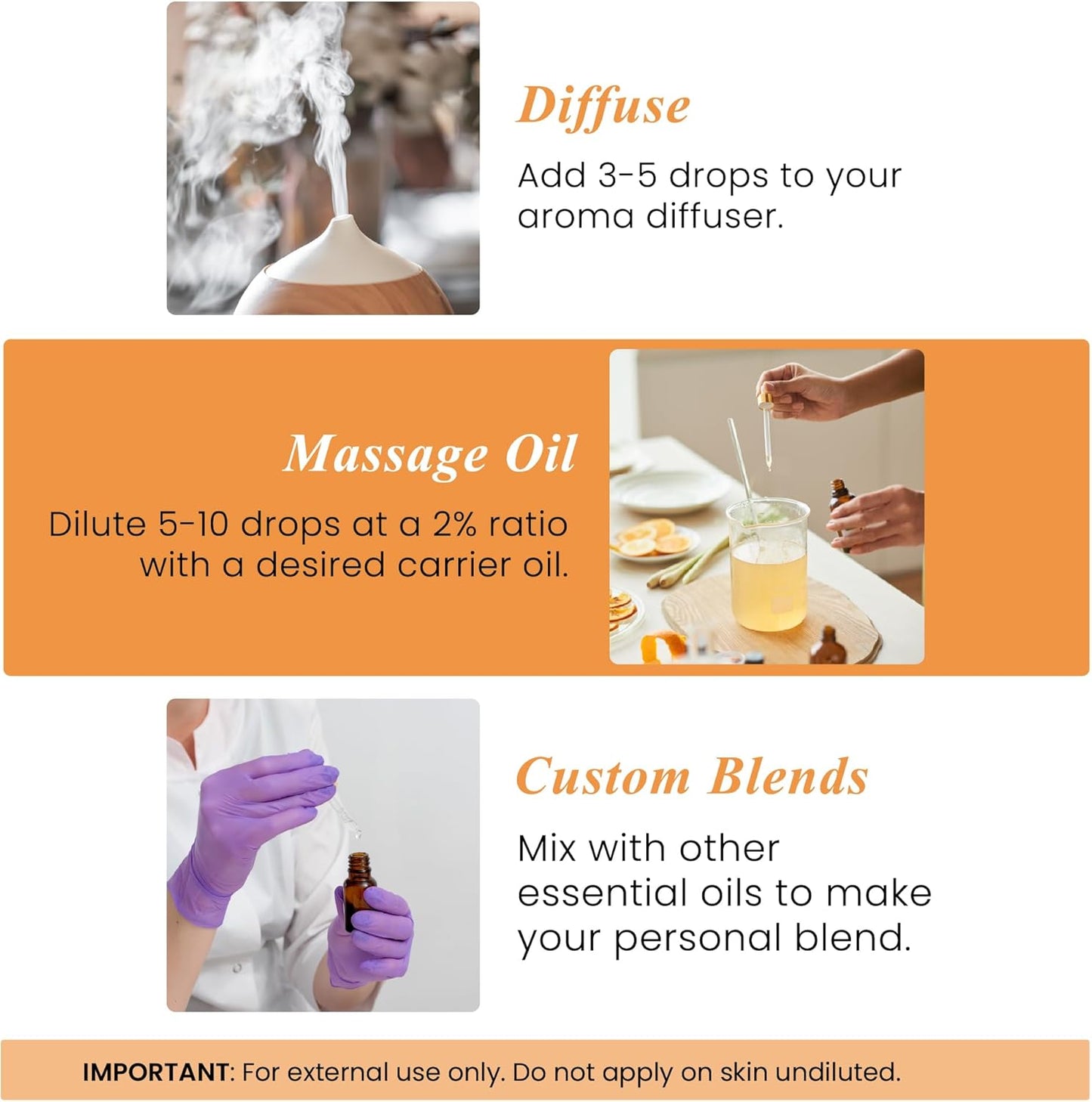 Handcraft Blends Organic Orange Essential Oil – 1 Fl Oz – 100% Pure and Natural – Premium Grade Essential Oil for Diffuser and Aromatherapy