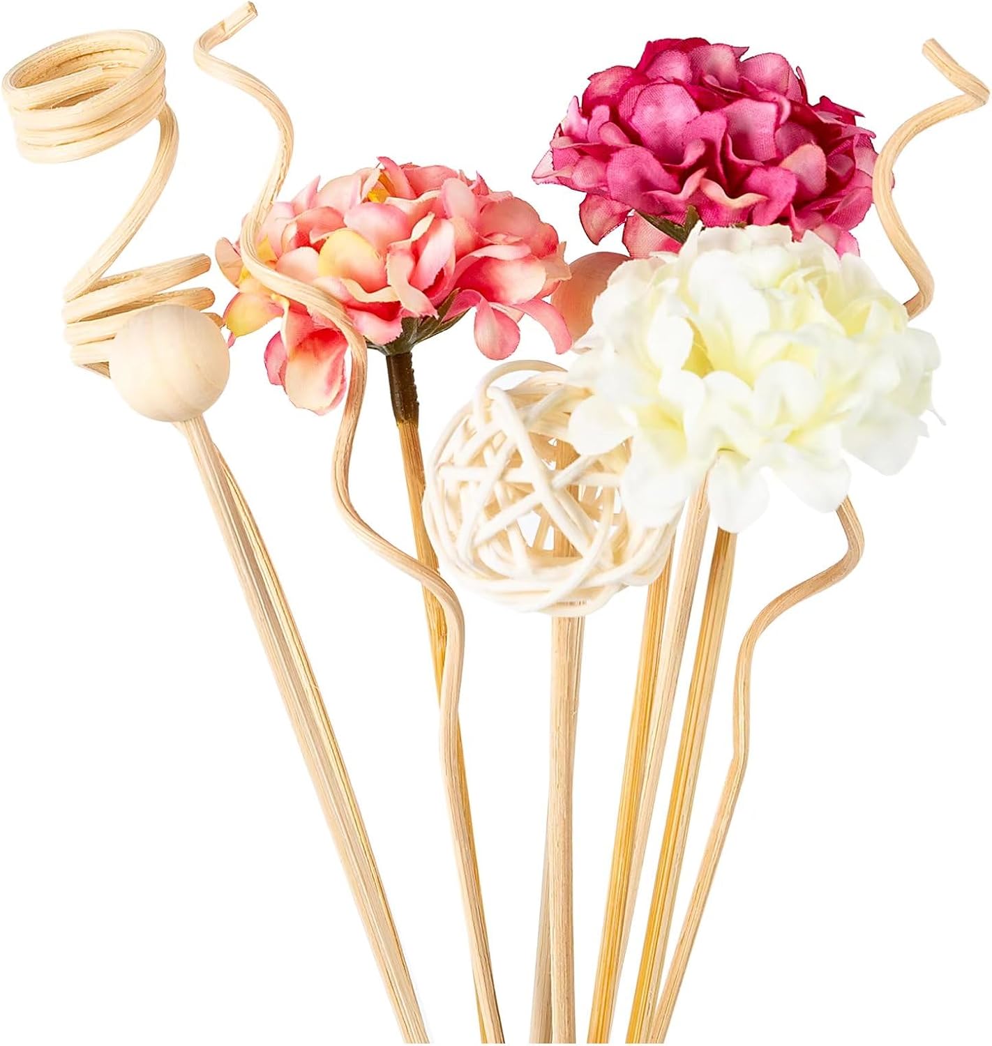 10 Pcs Reed Diffuser Stick, Rattan Flower Reed Fragrance Diffuser Set, Fragrance Diffuser Replacement Rattan Sticks Home Decor