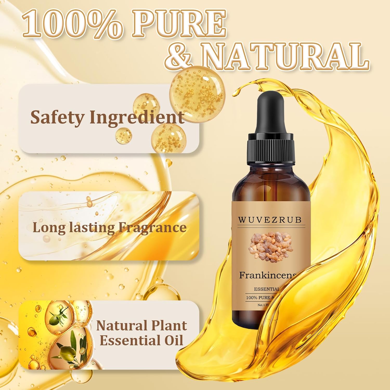 Frankincense Essential Oil 30ML - 100% Pure and Natural Oils for Aromatherapy Diffuser - 1 Fl Oz/Frankincense
