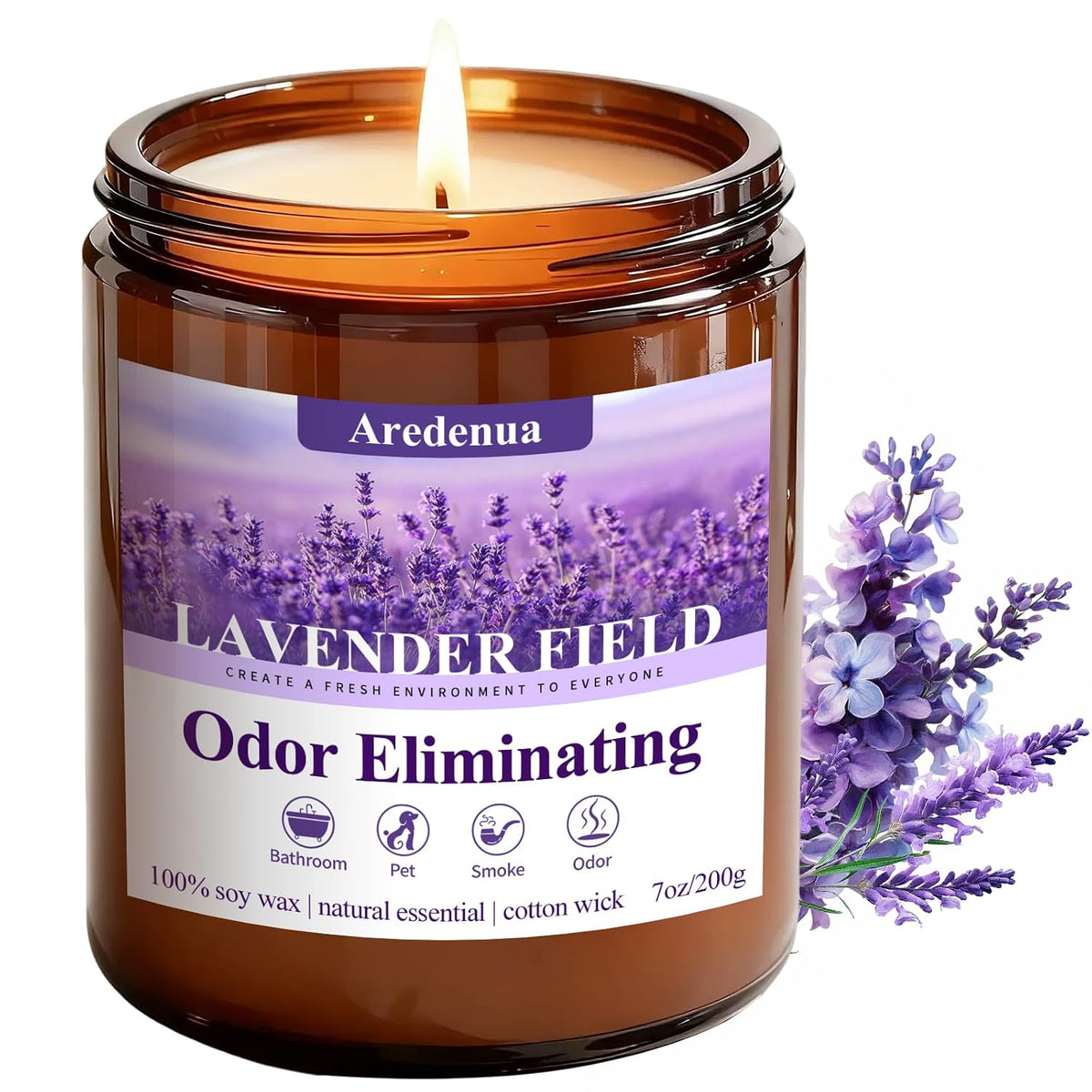 Lavender Odor Eliminating Candles