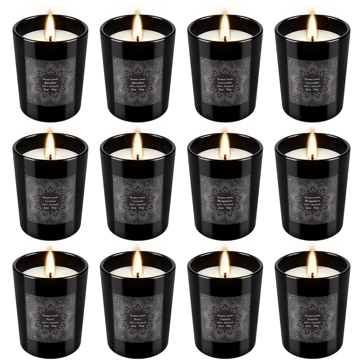 12-Pack Scented Candles Gift Set