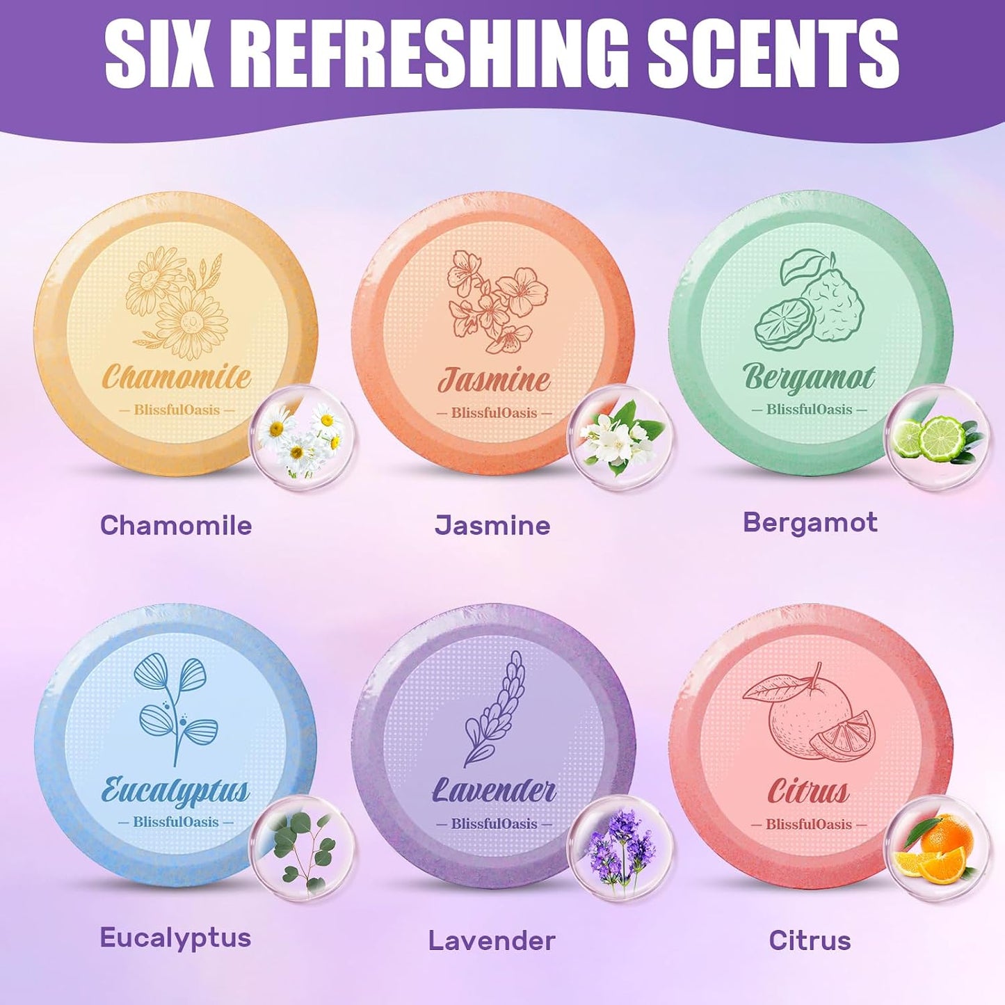 Shower Steamers, 12 Packs Shower Bombs with Natural Fragrance, Relaxation & Self-Care Presents for Women and Men, Shower Bath Bombs with Birthday Presents for Loved Ones