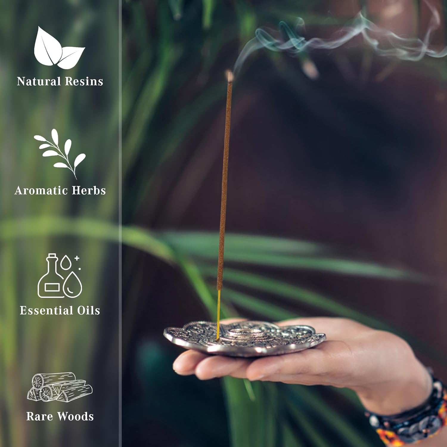 KarmaPledge Palo Santo Incense Sticks, Burn Time 45-60 Min, 40 Sticks