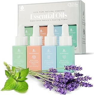 Natural Healing Power Essential Oils 100% Pure with Eucalyptus, Frankincense, Lavender, and Peppermint by Pursonic