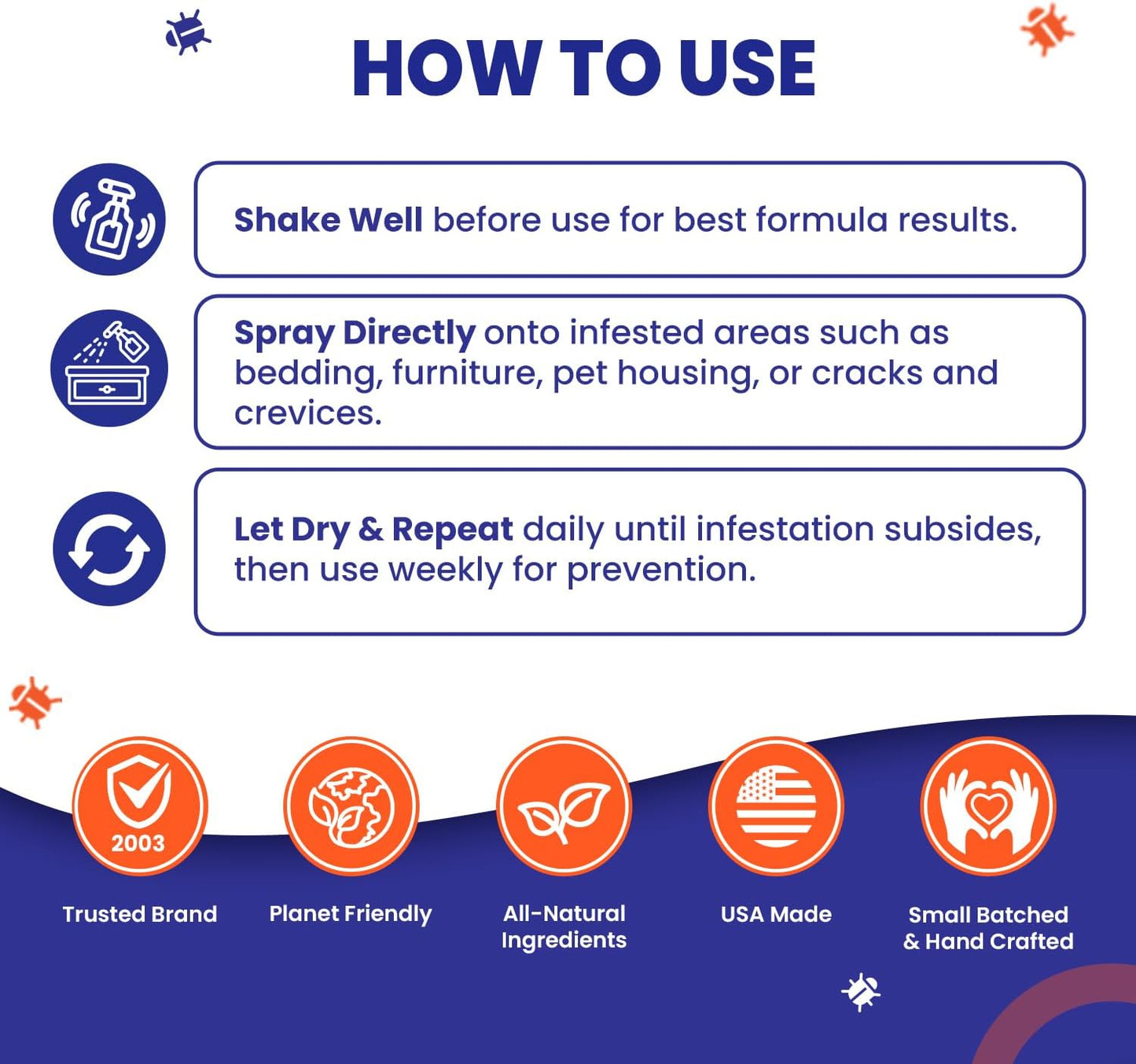 Mite-B-Gone Extreme Mite Killer Spray, 32 oz – Extra-Strength Surface Treatment for Bedding, Furniture, Carpets, Home & Pet Use – Plant-Based, Made in USA