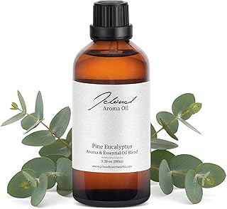 JCLOUD Pine Eucalyptus Hotel Diffuser Oil – Lemon, Eucalyptus & Cedar - Hotel Essential Oil Luxury Long Lasting Aromatherapy Fragrance in Glass Bottle, 100mL
