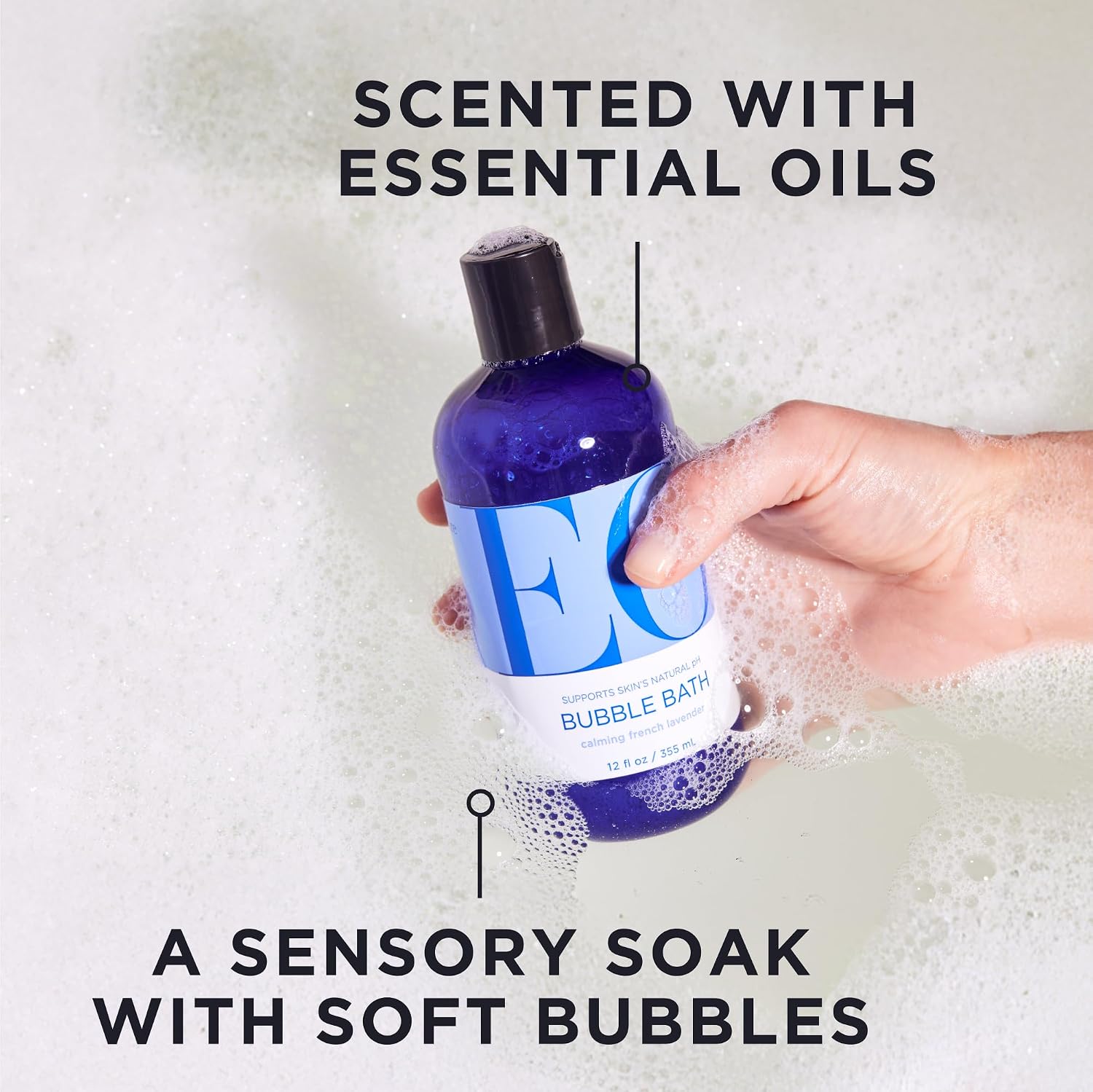 EO, Bubble Bath French Lavender, 12 Fl Oz