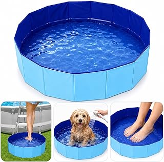 23.6" Foldable Pool Foot Bath for Above Ground Pool Accessories, Portable Large Foot Soaking Bath Basin Pool Foot Wash Basin Tub for Pool Entry Ladder
