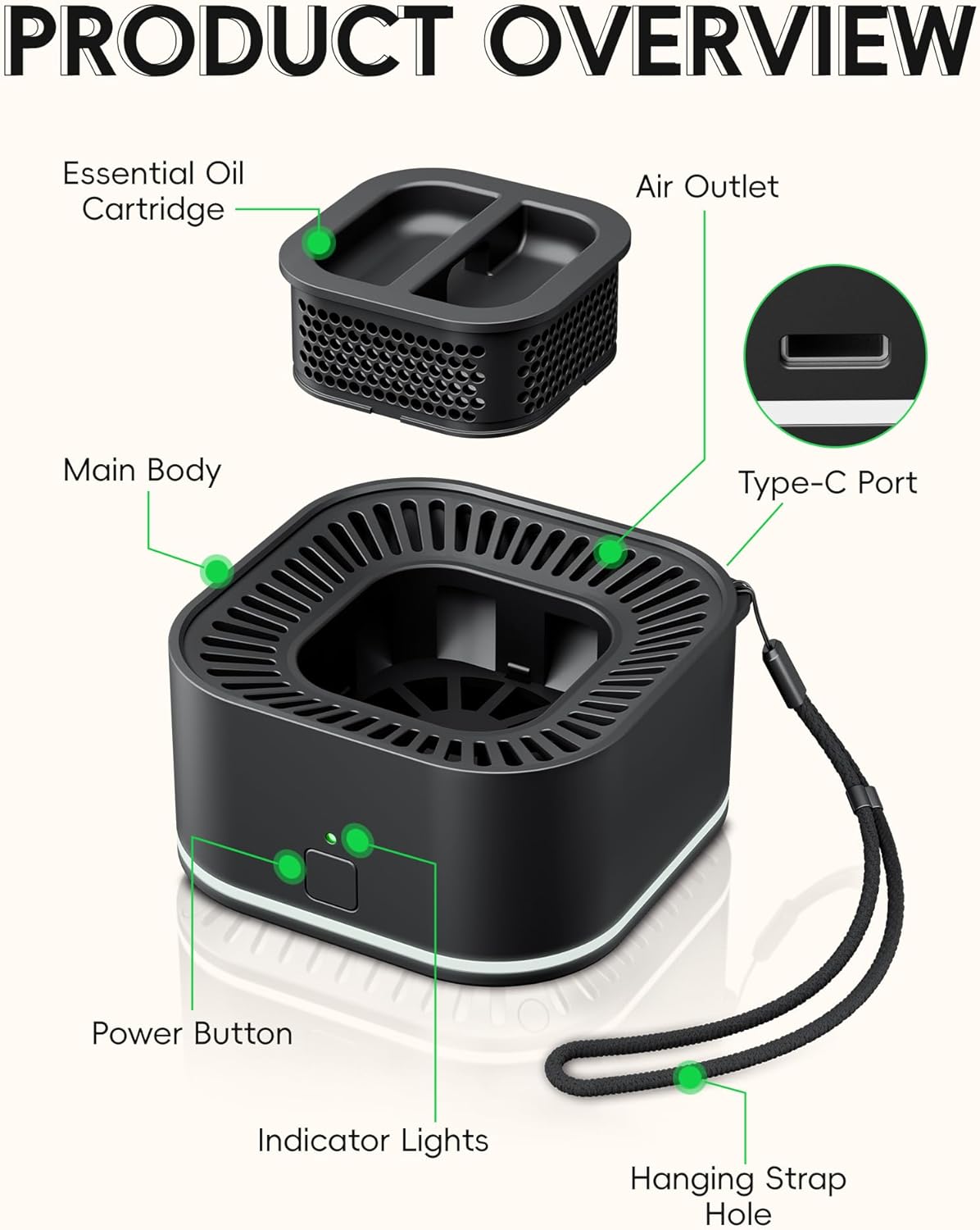 BuggyBands Outdoor Essential Oil Refill Cartridges – 4 Pack – Plant-Based Botanical Aroma Refills for Portable Diffuser Devices – DEET-Free – Natural Outdoor Fragrance for Patio & Camping