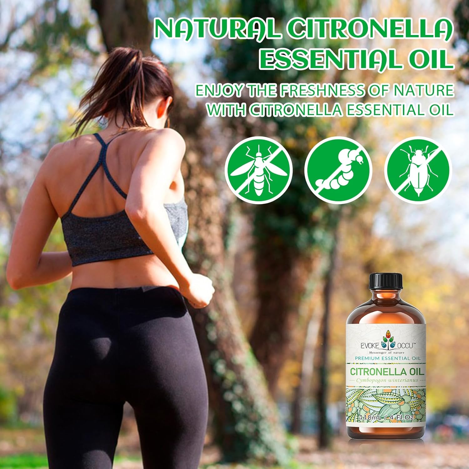 EVOKE OCCU Citronella Essential Oil and Cedarwood Essential Oil - 4 Fl Oz