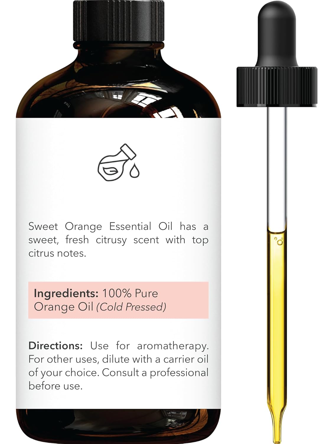 Brooklyn Botany Lavender & Sweet Orange Essential Oils – 4 Fl Oz (Pack of 2) – 100% Pure & Natural – Premium Grade Aromatherapy Oils – Calm & Happiness Blend