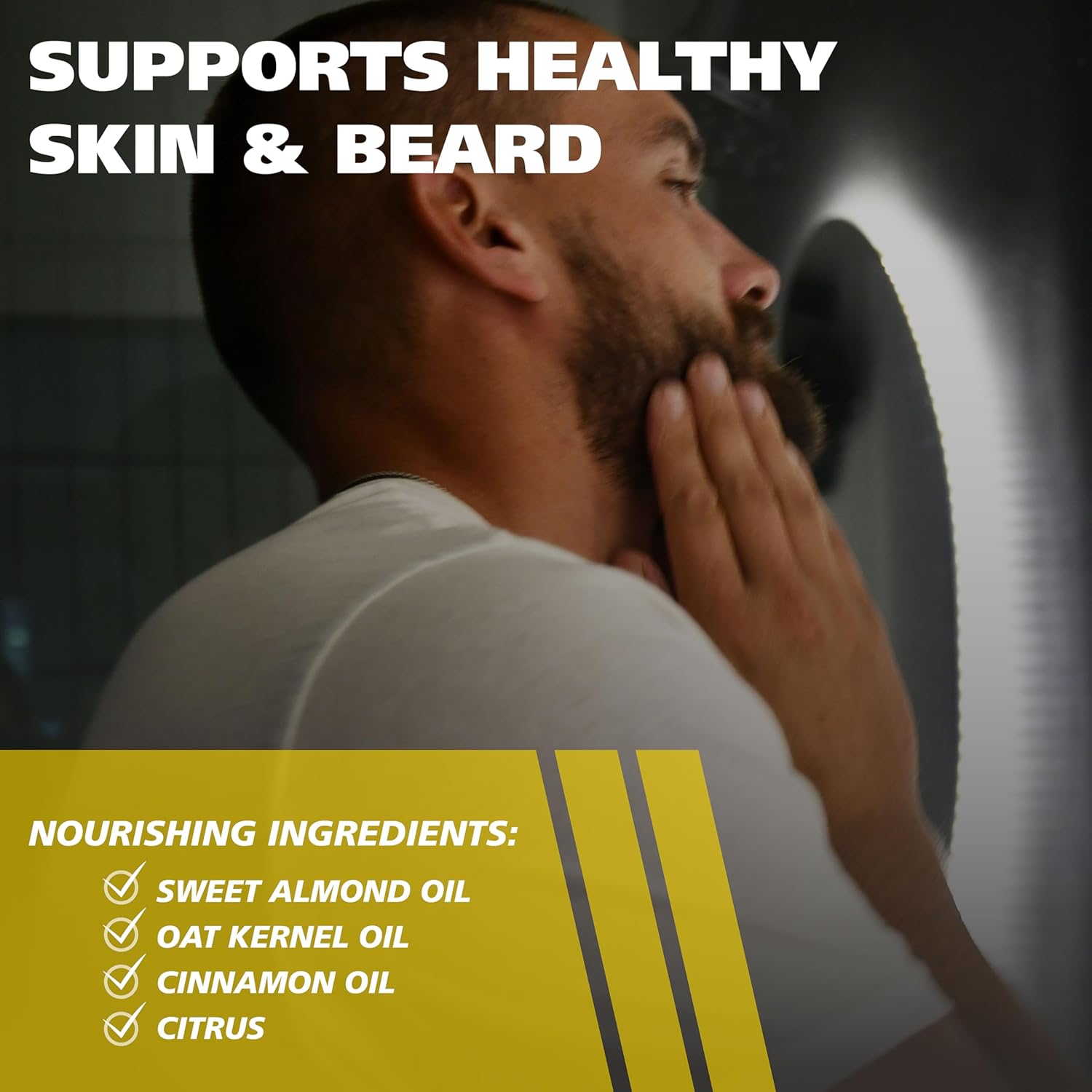 Wahl® Beard Oil for Men – Softens & Moisturizes Beard Hair, Soothes Skin Irritation - Contains Sweet Almond, Oat Kernel & Cinnamon Oils - Fresh Citrus Scent, 2.0 Fl Oz – Model 3028692