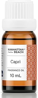 Manhattan Beach – Capri, Diffuser Oil Volcano-Inspired - Fragrance Oil for Ultrasonic and Waterless Diffusers and Crafting - 10 mL, 0.34 fl oz Glass Bottle