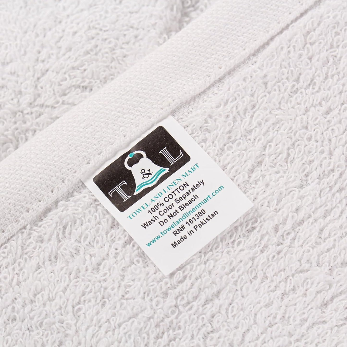 Towel and Linen Mart 100% Cotton White 6 Pack Bath Towel Set, Quick Dry, Super Absorbent, Light Weight, Soft Feel for Hotel, Spa and Bathroom (27 X 54) (White, 27 x 54 6 Pack)
