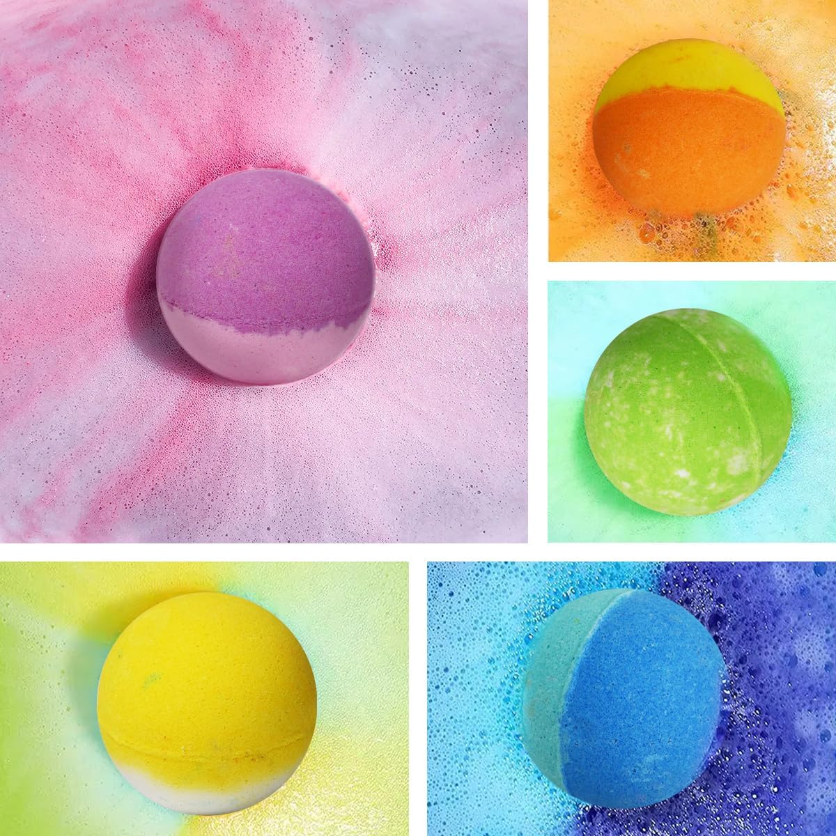 Bath Bombs for Kids with Toys Inside, Kids Bath Bombs for Boys Girls, 9-Piece Bathbombs Set Includes 9 Pull-Back Cars and 3 Vehicles, Halloween Christmas Birthday Gift Set for Children