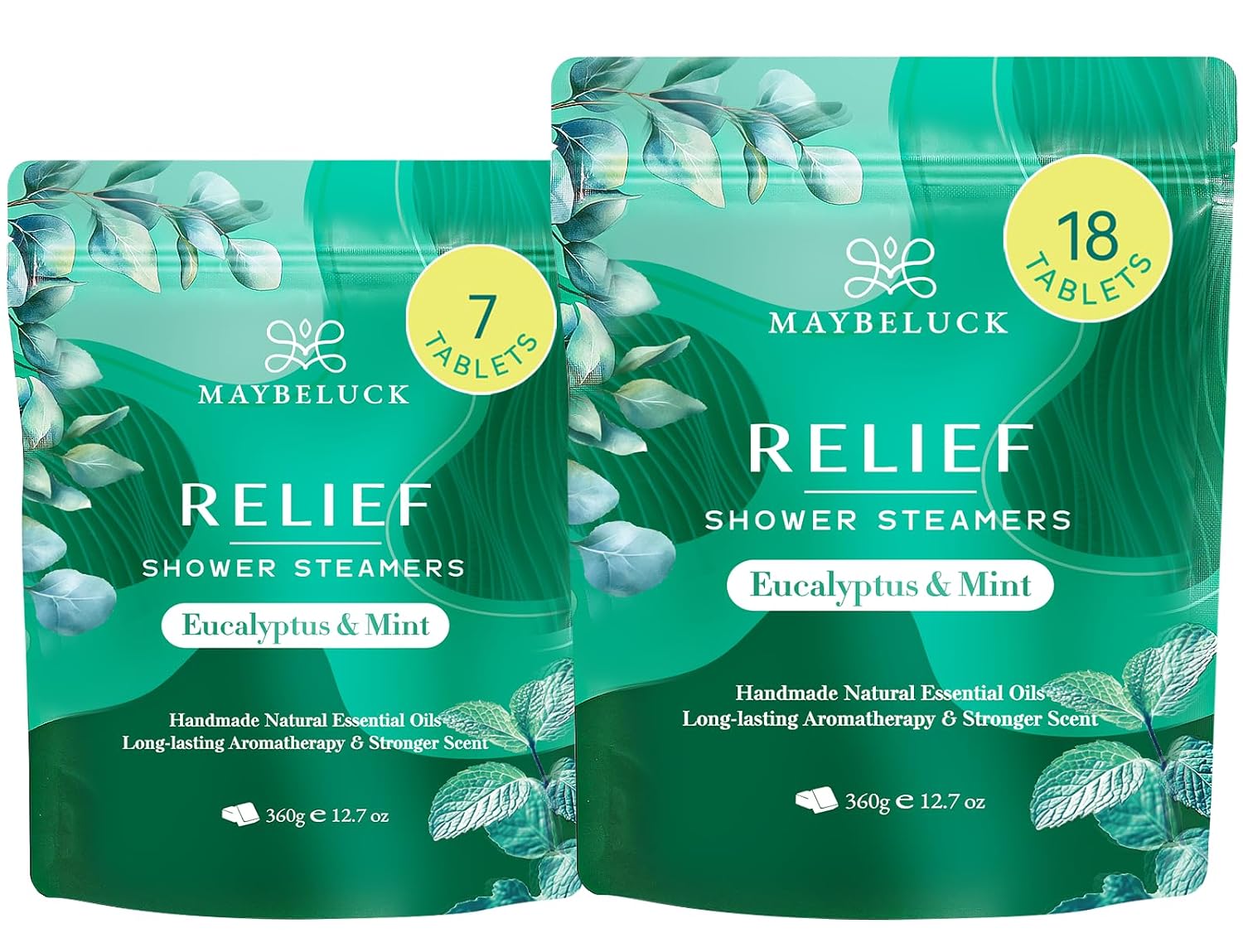 Eucalyptus Mint Shower Steamers Aromatherapy 25 Pack - Eucalyptus for Shower, Aromatherapy Birthday Gifts for Women & Men, Natural Essential Oil Bombs for Home Spa & Self Care Relaxation