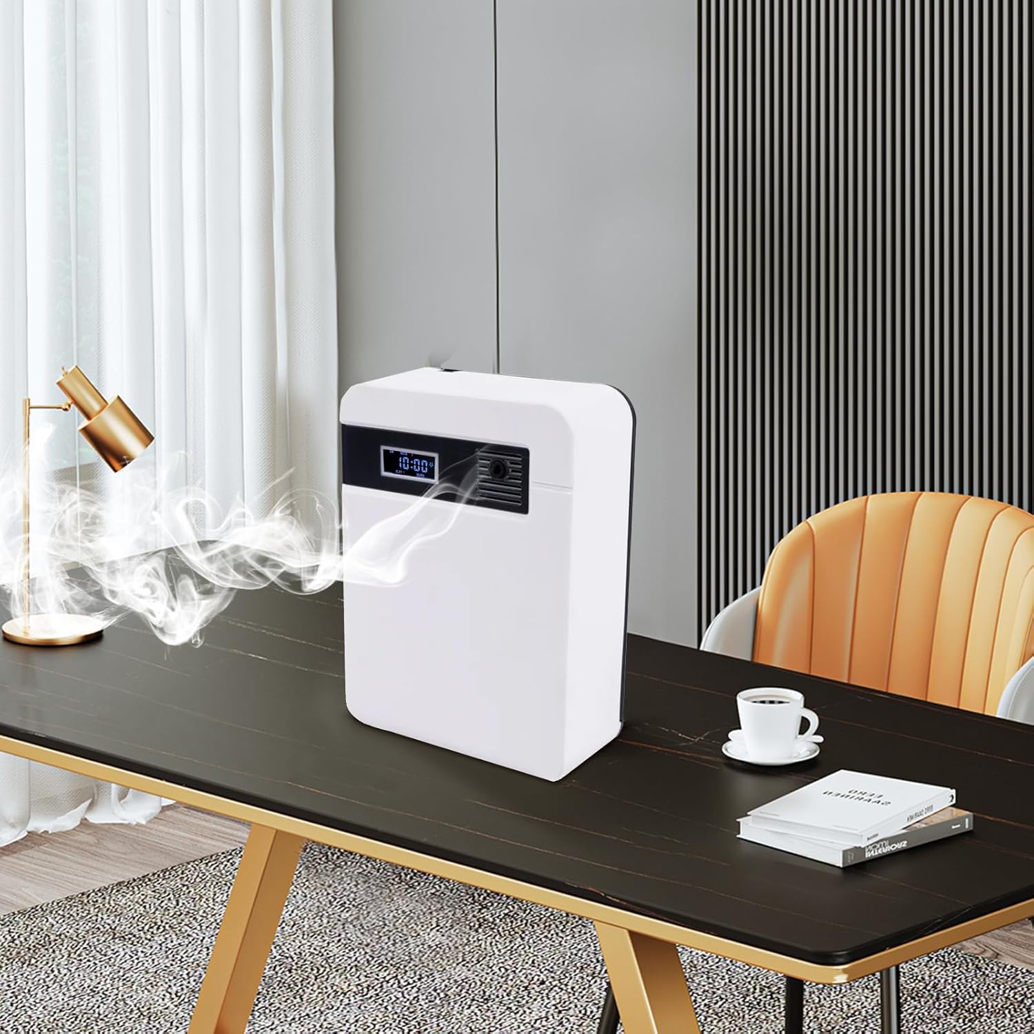 Scent Air Machine Cold Air Waterless Oil Diffuser Wall-Mounted & Tabletop Hotel Collection Diffuser with LED Display for Home, Large Room and Hotel