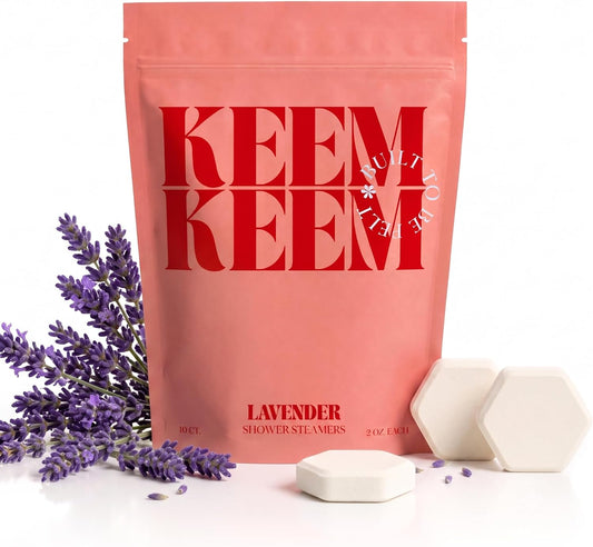 Keem Keem Lavender Shower Steamers Aromatherapy Sleep Support-10 Pack