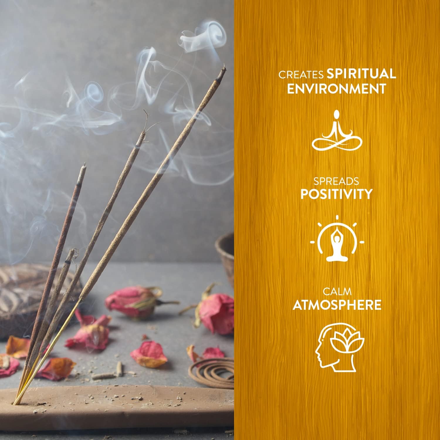 HEM Catholic Church Masala Incense Sticks Used for Orthodox (Pack of 12 180g) | Natural Fragrance for Aromatic Rooms | for Stress Relief & Relaxation
