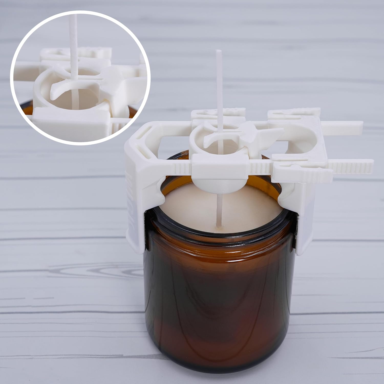 Wick Set Go Candle Wick Adjustable Centering Tool (Black - 1 Pack)